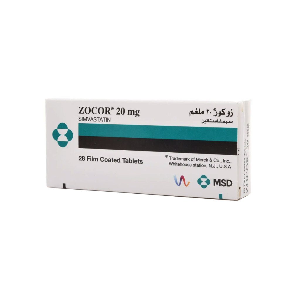 زوكور 20 ملغم 28 قرص | ZOCOR 20 MG 28 TAB