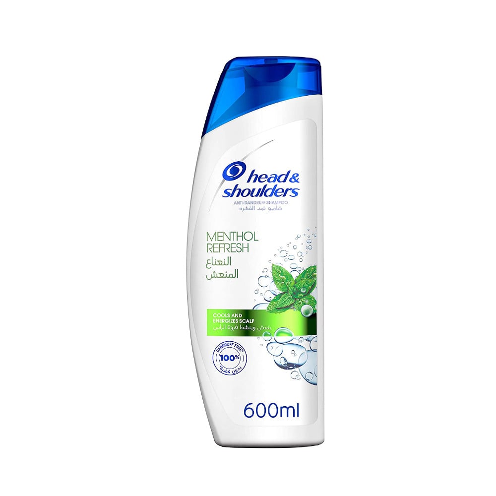 هيد اند شولدرز شامبو بالنعناع المنعش 600 مل | HEAD & SHOULDERS SHAMPOO MENTHOL REFRESH 600 ML