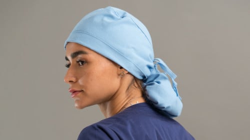 BABY BLUE SURGICAL CAP