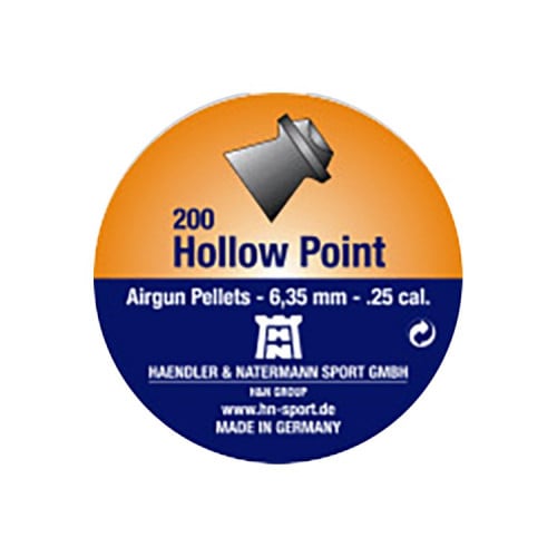رصاص H&N ألماني Hollow Point عيار 6.35 وزن 26 جرين