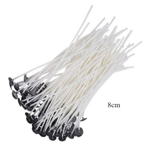 821 - فتيل شمع مقاس 8 سم  - 25 قطعة