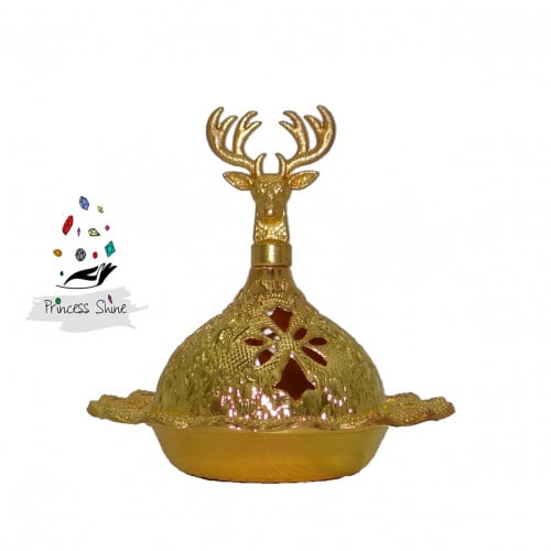 746- صحن مبخرة لون ذهبي