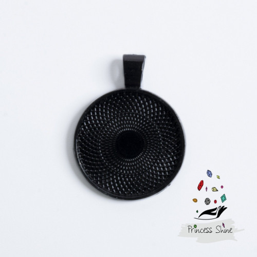 567 - تعليقة دائرة للتعبئة أسود