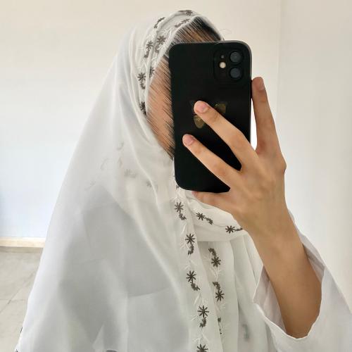 طرحة سديم ليزر لون ابيض