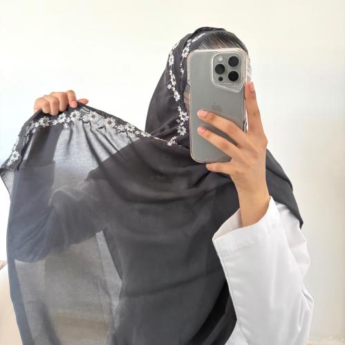 طرحة رنا ليزر لون رمادي