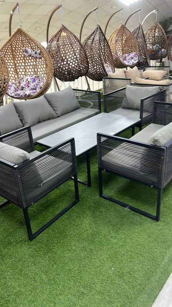 Dark Grey Outdoor Seating