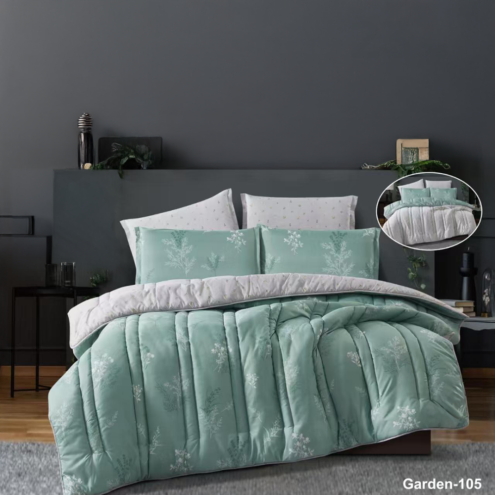 طقم مفرش سرير مزدوج 6 قطع