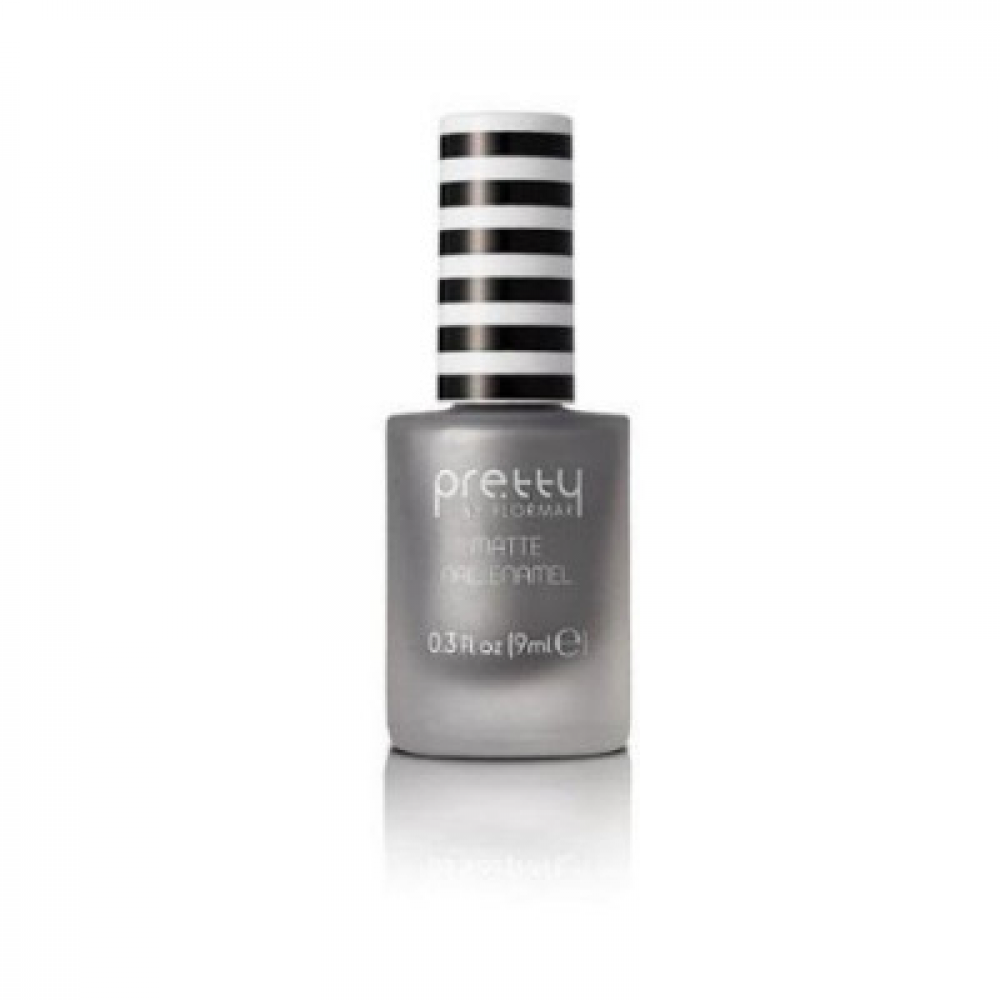 بريتي باي فلورمار طلاء اظافر مطفي مات M14 Silver Pretty By Flormar Matte Nail Polish M14 Silver متجر الياقوت