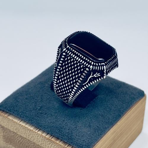 خاتم فضة مصاغ من الفضة عيار 925