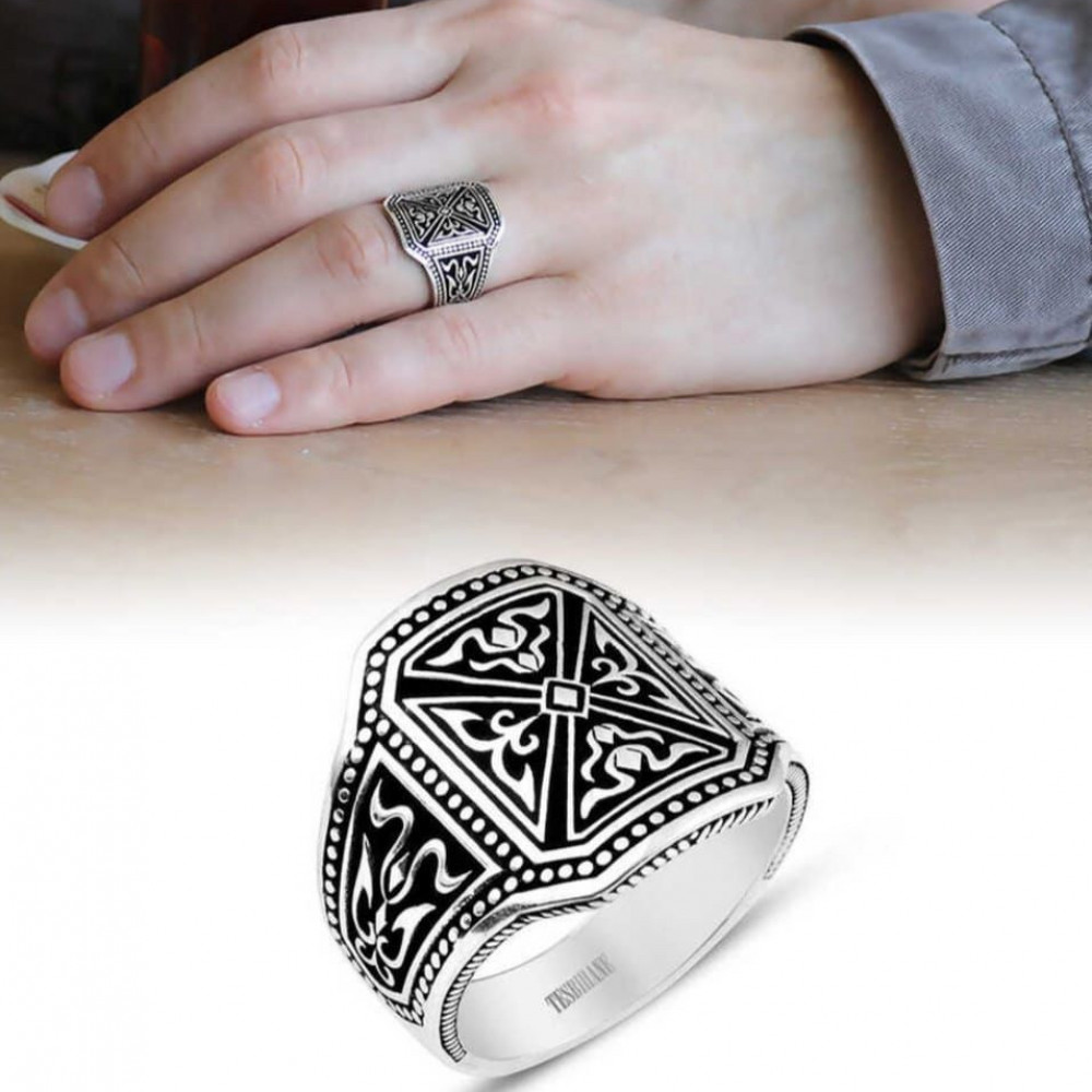 Ring silver 925 (R34-8) - Silver luster