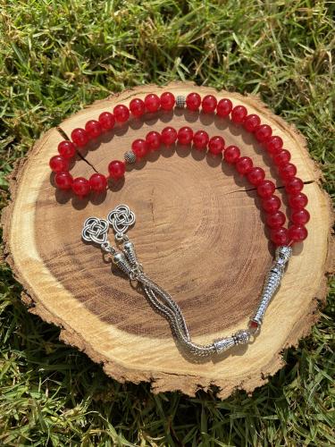 سبحة رجالي عنابي