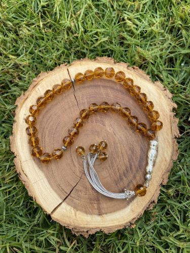 سبحة كريستال برتقالي