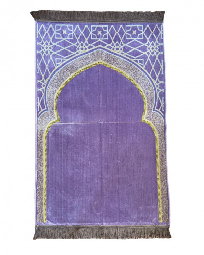 سجادة مخمل بشكل محراب موف