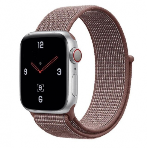 سوار بني غامق قماش ساعة ابل Dark Brown nylon strap