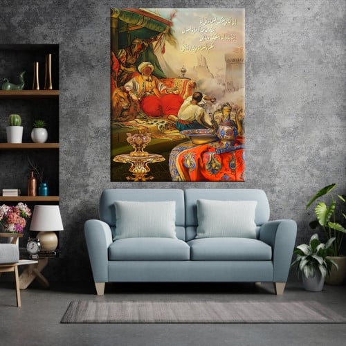 لوحة حائط تراثية الخليفة ابو جعفر المنصور