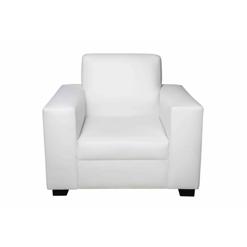 كنب جلد  أبيض