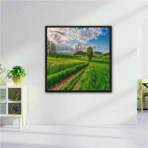 لوحات فنية جدارية المناظر الطبيعية  الأشجارطريق سالك