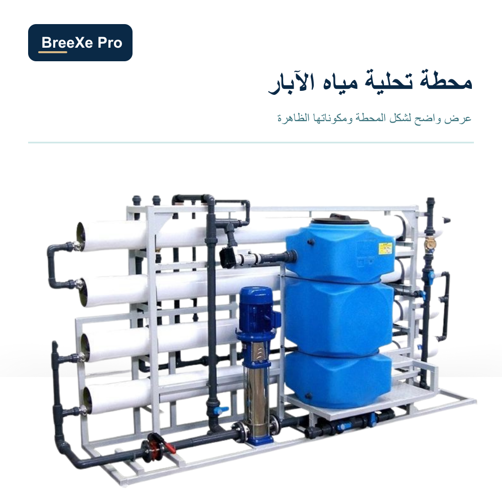 محطة تحلية مياه الآبار صورة الجهاز ضمن تصميم بريكس برو