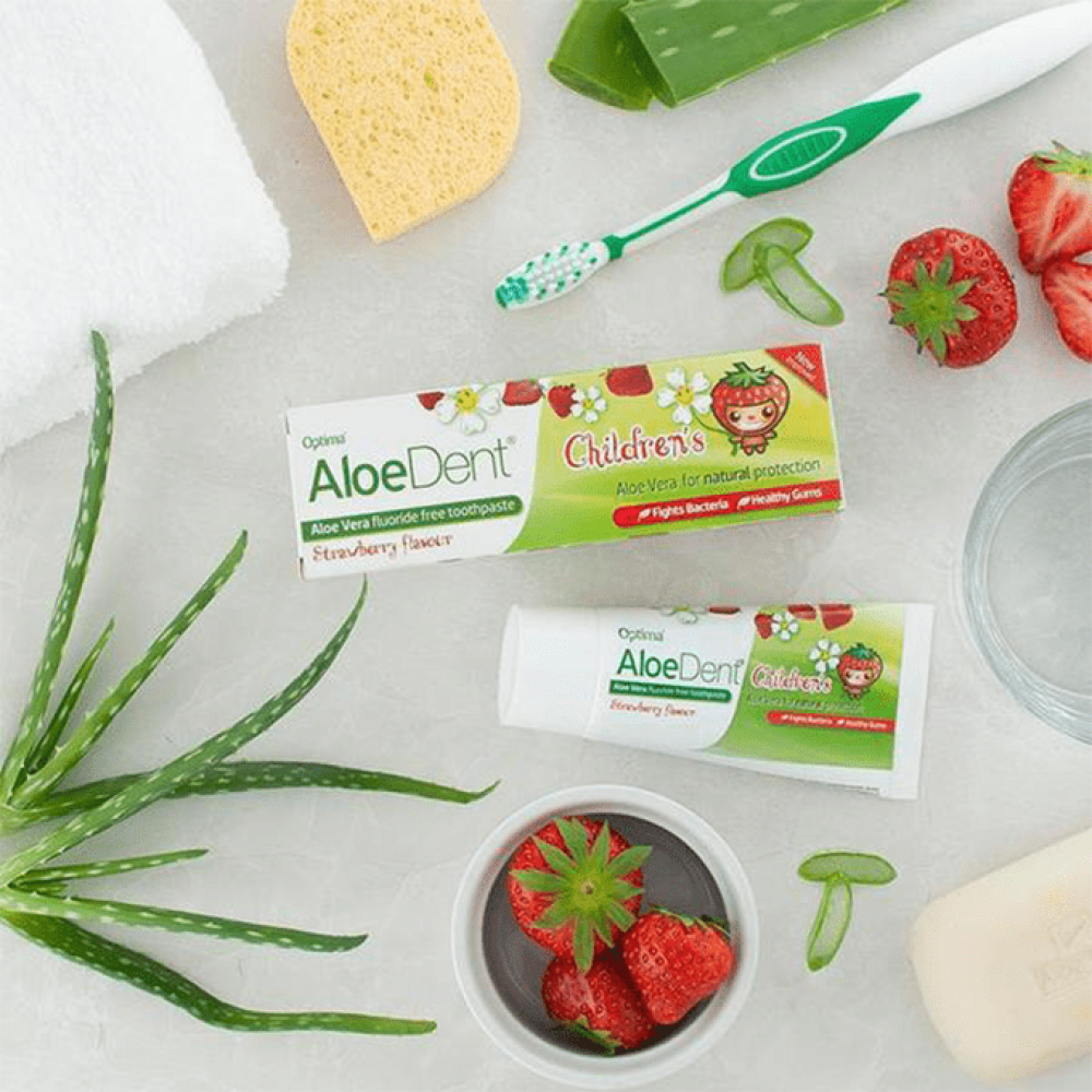 الودينت معجون اسنان للأطفال بطعم الفراولة (بدون فلورايد) 50 مل