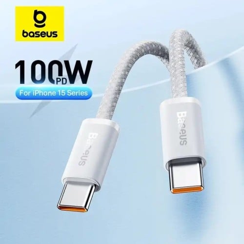 ‏بيسيس 100 واط نوع C إلى USB C كابل آيفون 15 PD شح...