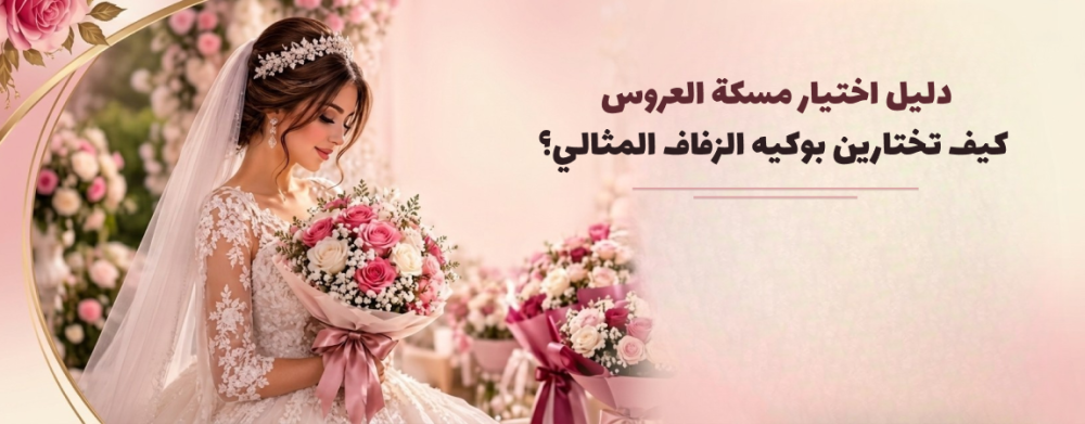 دليل اختيار مسكة العروس: كيف تختارين بوكيه الزفاف المثالي؟