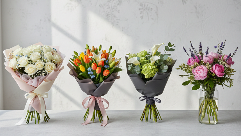 الدليل الشامل لاختيار وتنسيق باقات الزهور لكل مناسبة