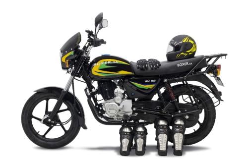 دراجة نارية بوكسر BM150cc 2025 لون أسود مع أصفر مع...