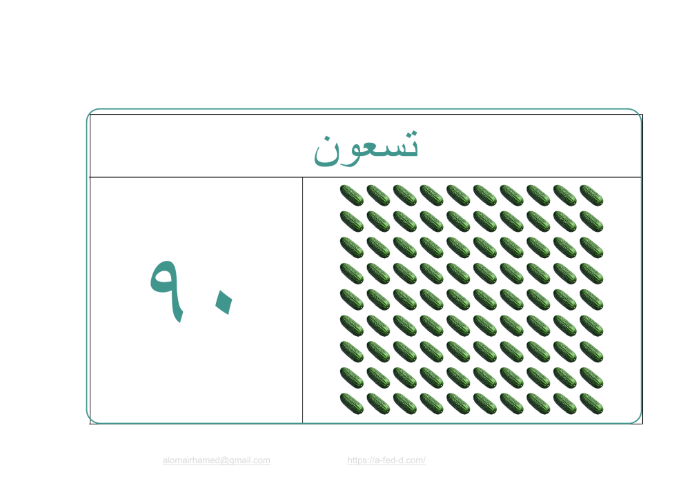 بطاقات الأعداد_1-100_مجموعة_04_ كاملة