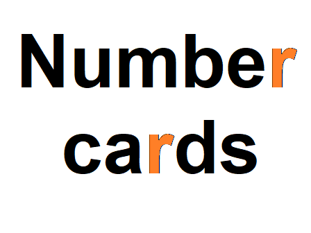 Number cards