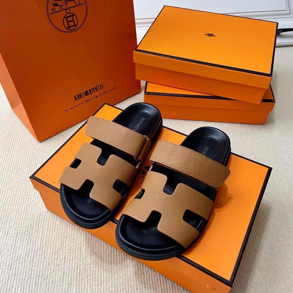 Brown and black Hermes shoes GUYS