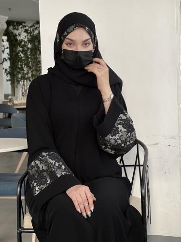 عباية الاميره بقماش الكريب الناعم