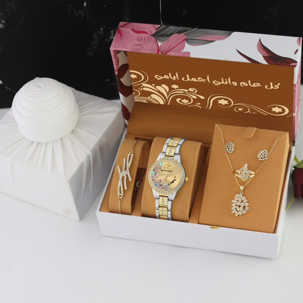 طقم ساعات   نسائية راقية شكل جديد