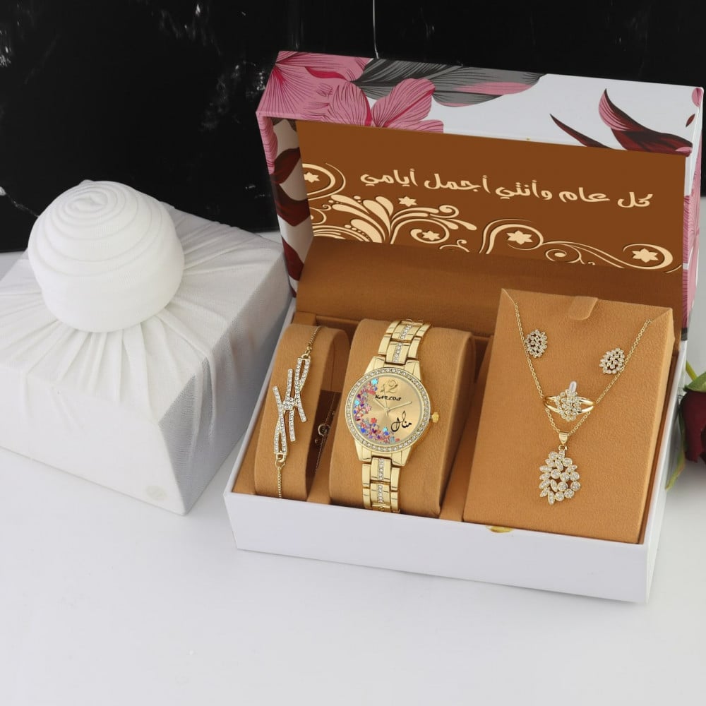 طقم ساعات   نسائية راقية شكل جديد
