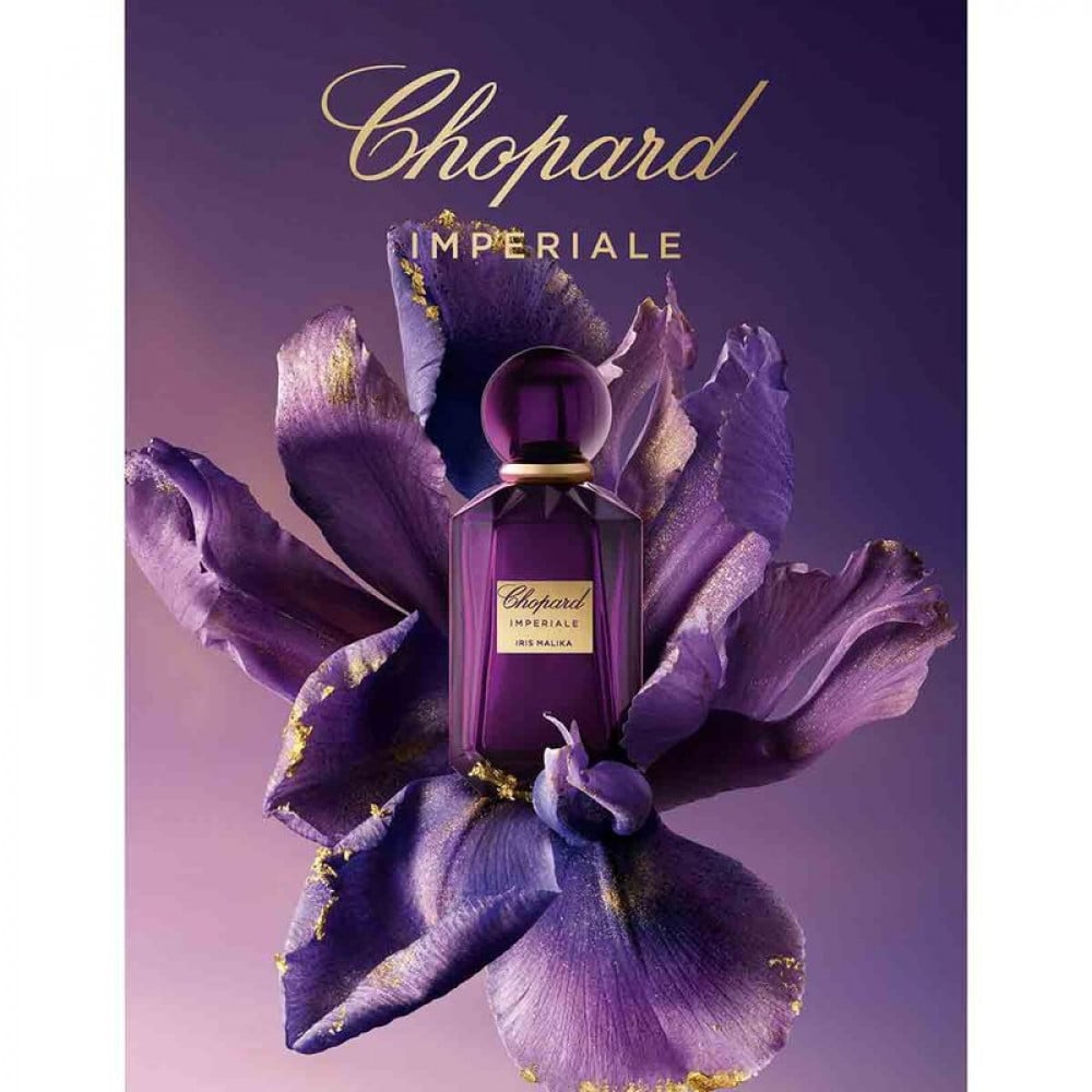 Малика отзывы. Chopard Iris Malika. Духи Чопард женский синие. Chopard Imperiale Garden of Kings. Шопард духи женские белые цветочные.