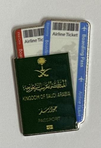 ستيكر معدني الجواز السعودي و بوردينغ