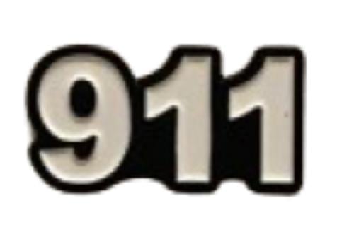ستيكر معدني 911
