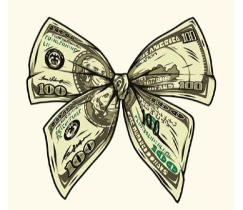 ستيكر معدني فيونكة فلوس