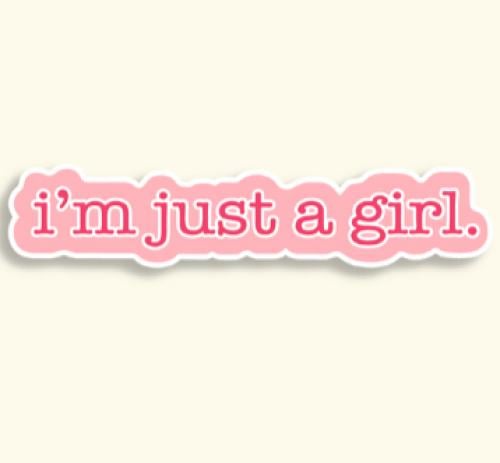ستيكر معدني I’m just a girl