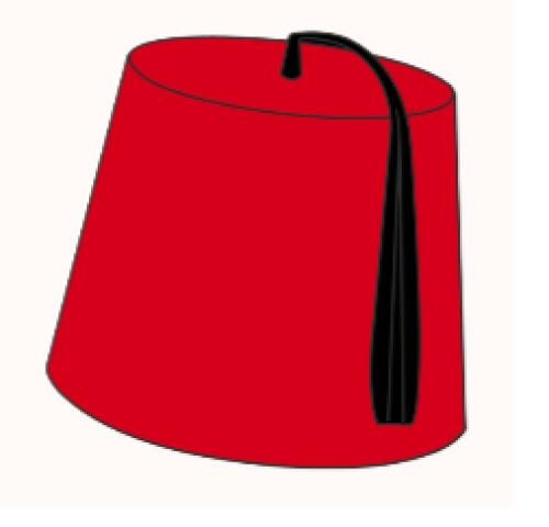 ستيكر معدني طربوش