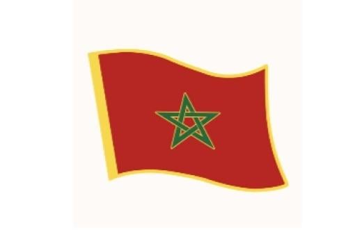 ستيكر معدني علم المغرب