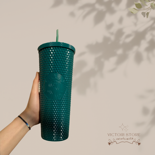 كوب ستاربكس 710 مل ( لون اخضر لامع )