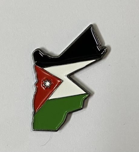 ستيكر معدني خريطة الاردن