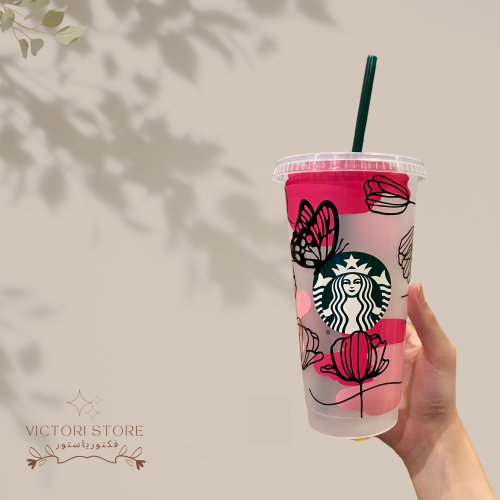 كوب خطوط الازهار