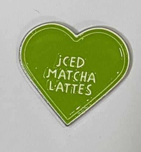 ستيكر معدني iced matcha lattes