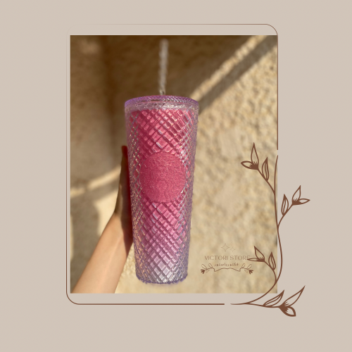 كوب ستاربكس بتدرجات الوردي والأزرق