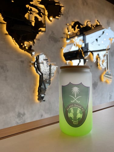 كوب الاهلي زجاجي