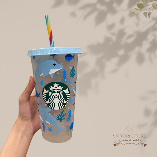 كوب الدلافين