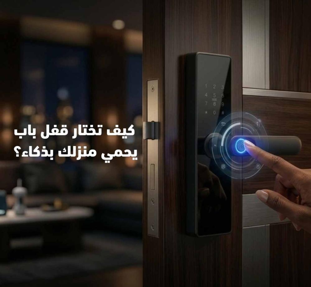 قفل باب ذكي بالبصمة