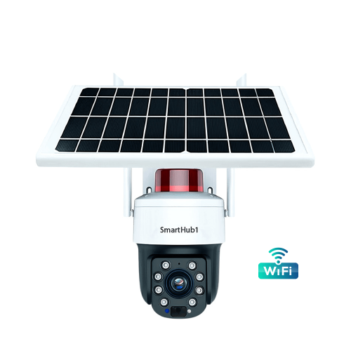 كاميرا مراقبة بالطاقة الشمسية واي فاي - دقة 5MP مع...