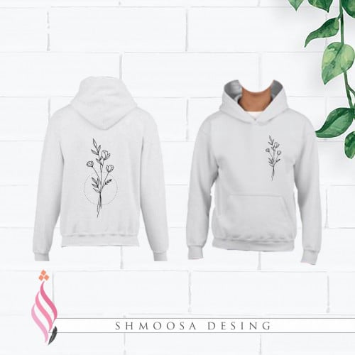 بلوفر رسمة وردة